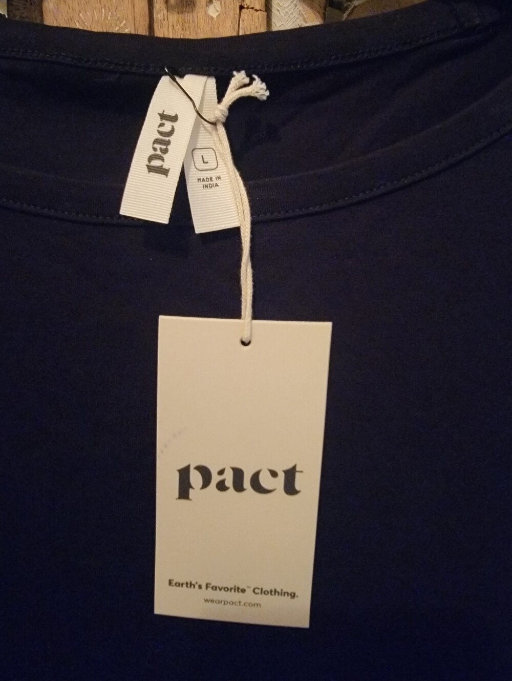 NWT Pact Organic Cotton Fit & Flare Petal Sleeve Dress Black Pockets Large - Picture 7 of 10